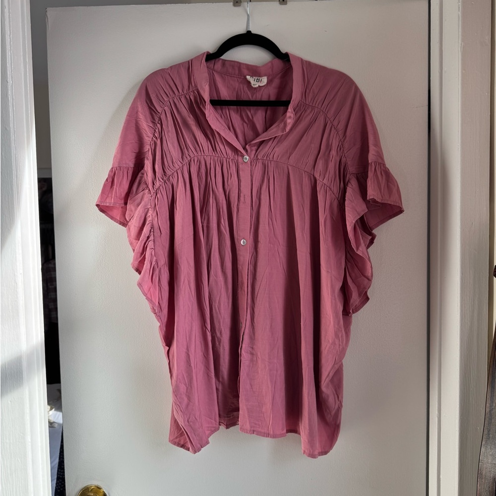 BiBi Rose Ruffle Sleeve Blouse